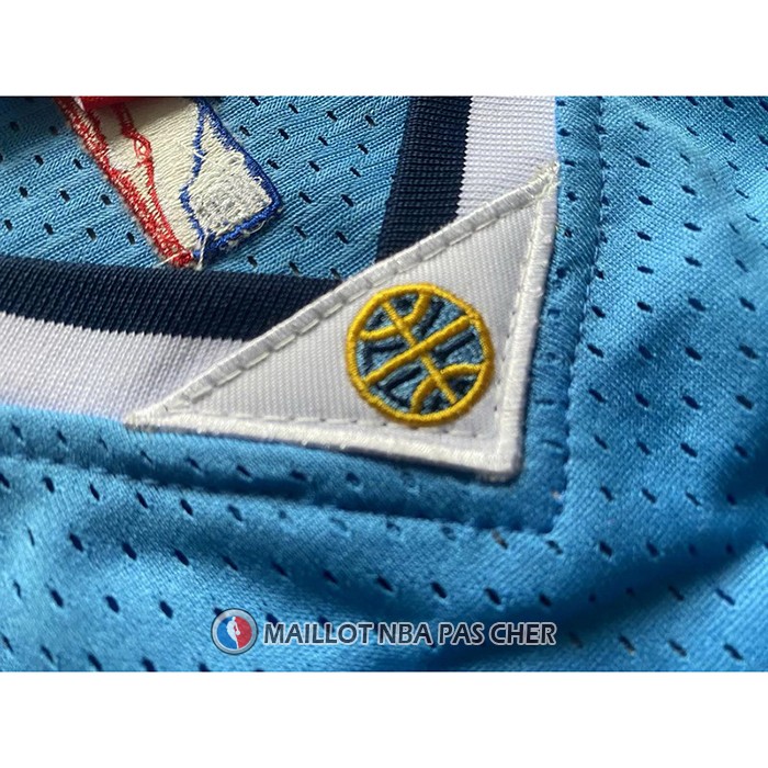 Maillot Denver Nuggets Nikola Jokic NO 15 Mitchell & Ness 2016-17 Bleu